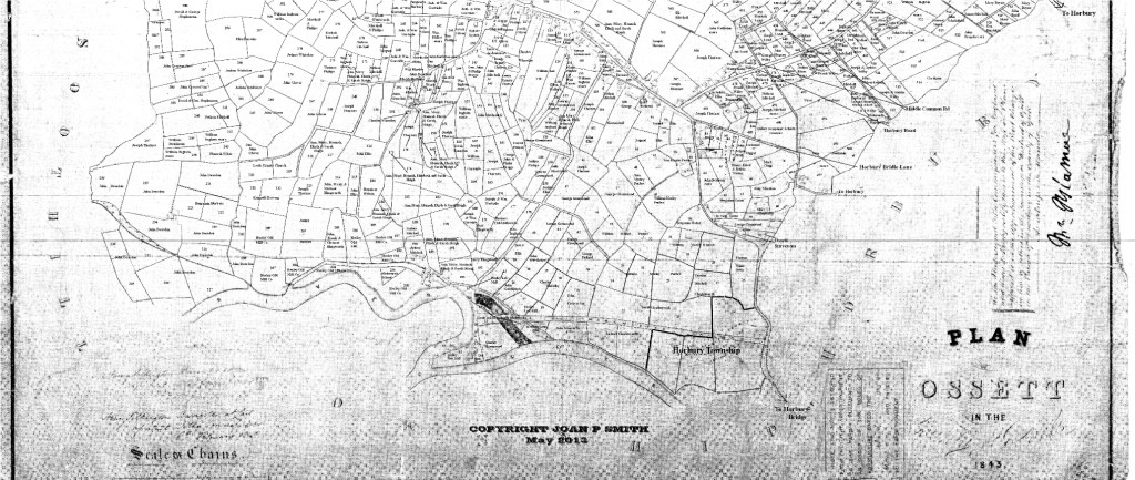 1843 TITHE AWARD MAP Bottom Half
