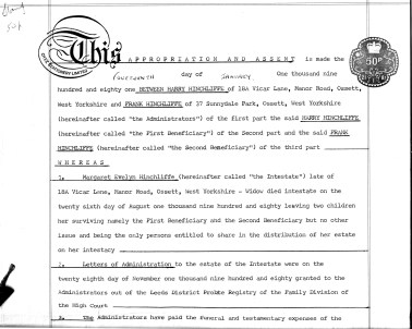 Top Harry Hincliffe Assent