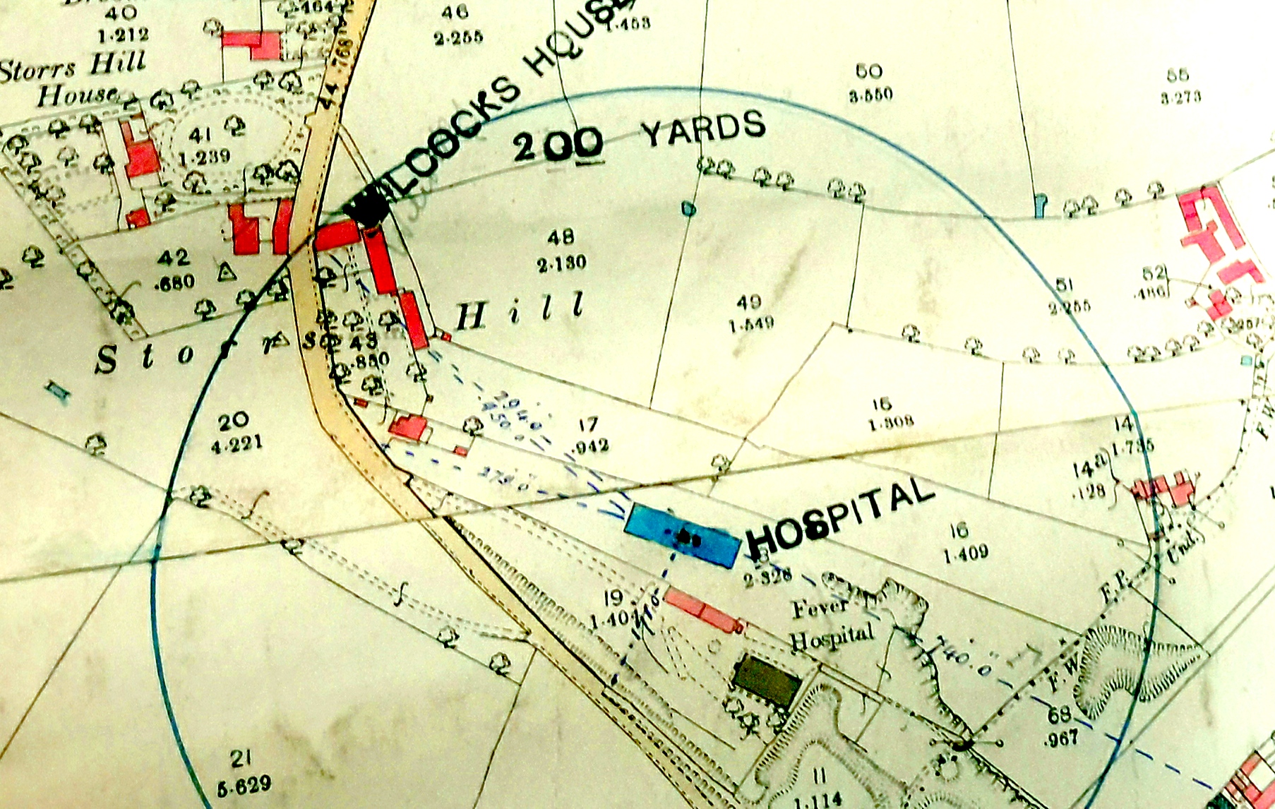 Map of Fever Hospital