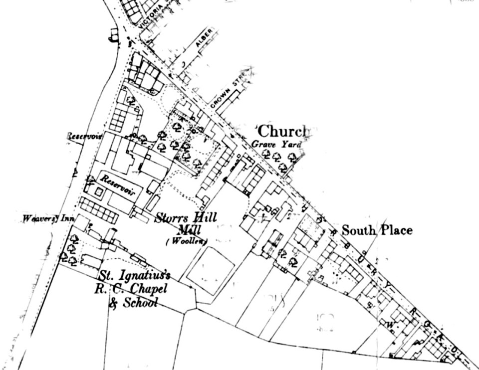 Storrs Hill Corner to Sowood Bend 1890